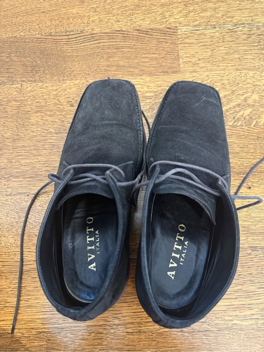 Black Suede Men's Chukka Boots - Sleek Lace-Up Style